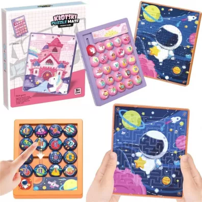 Puzzle Uk�adanka labirynt przesuwanka 2w1 MIX Trifox