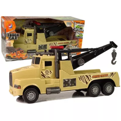 Pomoc drogowa 1:10 br�zowa LeanToys