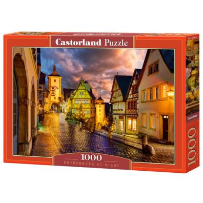 Puzzle 1000 el. Rothenburg at Night Castorland