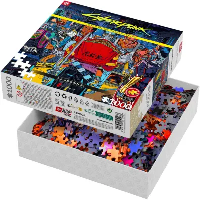 Puzzle 1000  Comic Book Cyberpunk 2077 Kickdown Good Loot