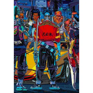 Puzzle 1000  Comic Book Cyberpunk 2077 Kickdown Good Loot