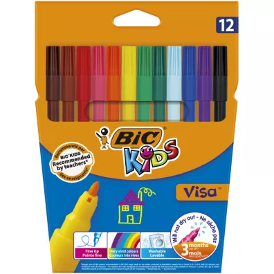 Bic Flamastry Visa 888695 12 szt.