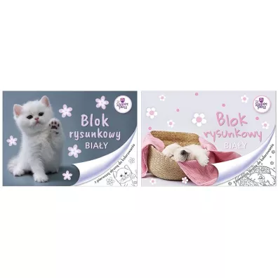 Beniamin Blok rysunkowy A4 The sweet pets bia�y 20 kartek