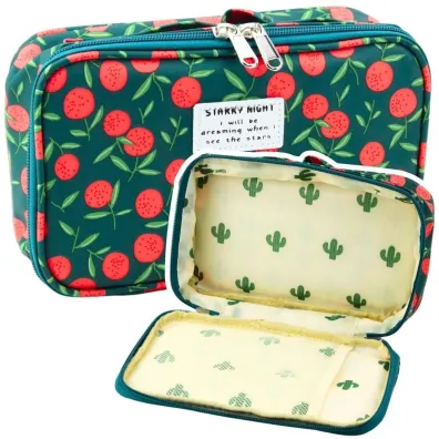LeanToys Pi�rnik szkolny Wi�nie zielony 22,5cm