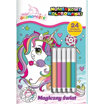 Magiczny �wiat. Moje Jednoro�ce. Numerkowe kolorowanki