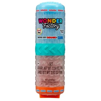 Wonder Factory Never Dry Dough&Sand Blue Orange Mga Entertainment
