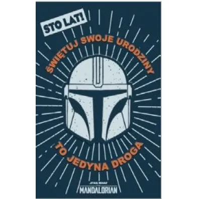Kukartka Karnet Urodziny Star Wars Mandalorian