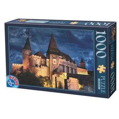 Puzzle 1000 el. Rumunia, Zamek Corvin noc D-Toys
