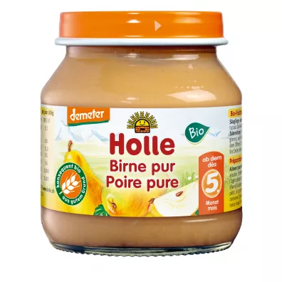 Holle Gruszka bez dodatku cukrw bezglutenowa od 5 miesica demeter (soik) 125 g Bio
