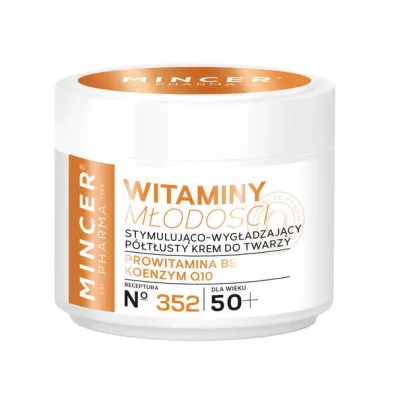 Mincer Pharma Witaminy M�odo�ci 50+ krem p�t�usty stymuluj�co-wyg�adzaj�cy do twarzy 352 50 ml