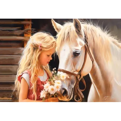 Puzzle 1000 el. My Friend Horse Castorland