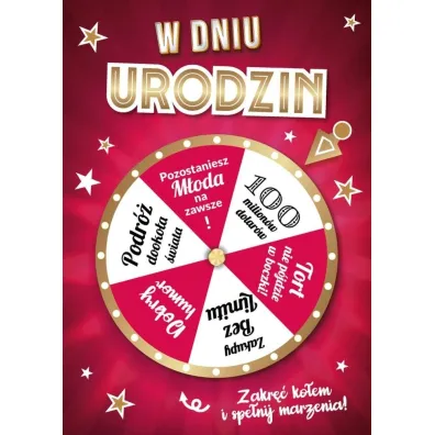 Armin Style KARNET URODZINY B6 Z KOP AS GM-1074 FOL