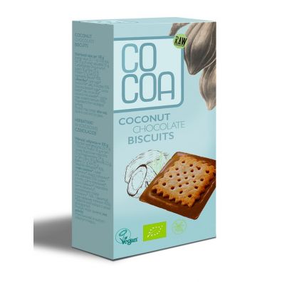 Cocoa Herbatniki z czekolad kokosow 95 g Bio