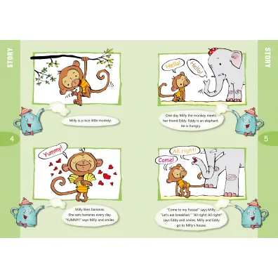 Moje pierwsze angielskie czytanki Milly the Monkey Likes Bananas