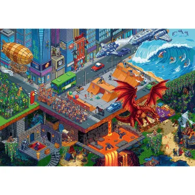 Puzzle 1000 Miasto Pixel TREFL