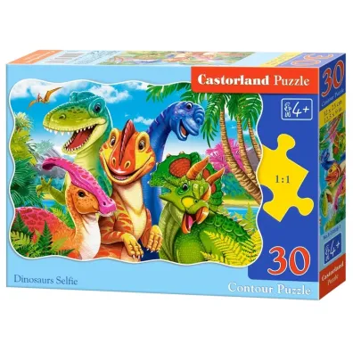 Puzzle 30 el. Dinosaurs Selfie Castorland