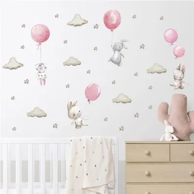 Naklejki na �cian� do pokoju dziecka r�owe balony