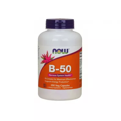 Now Foods Witamina B-50 - Kompleks Witamin B - B-Complex Suplement diety 250 kaps.