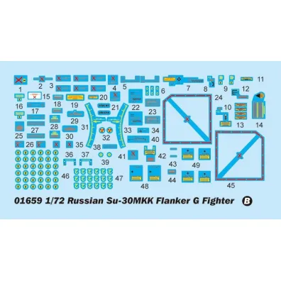 Russian Su-30M KK Flanker G Fighter Trumpeter