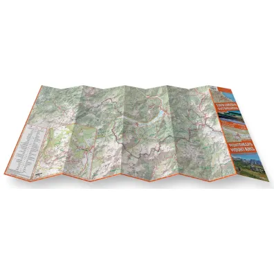 Montenegro Mountains G�ry Czarnog�ry trekking map 1:65 000 laminat 2024