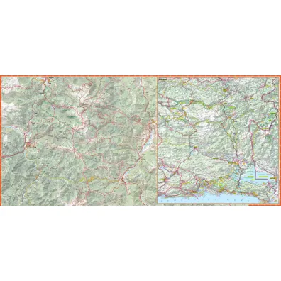 Montenegro Mountains G�ry Czarnog�ry trekking map 1:65 000 laminat 2024