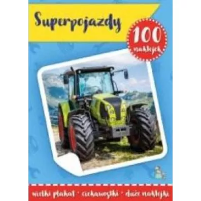100 naklejek z plakatem. Super pojazdy
