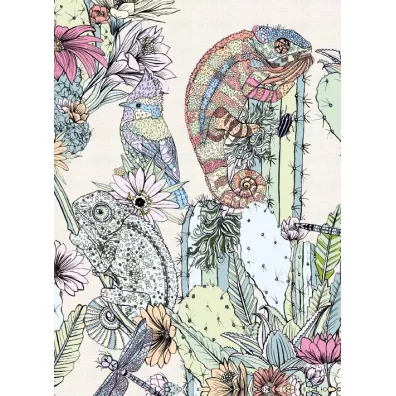 Museums & Galleries Karnet B6 z kopert� Cactus Chameleons