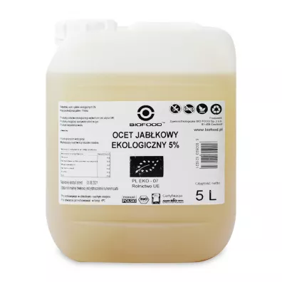 Horeca Ocet jabkowy 5 % niefiltrowany 5 l Bio