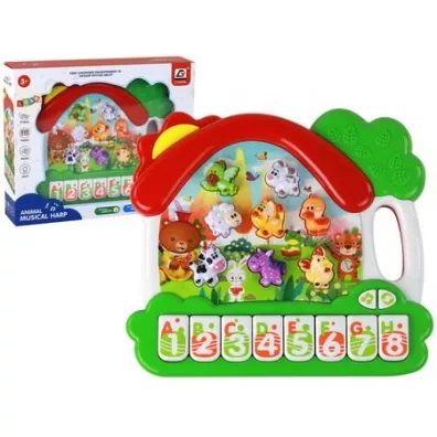 LeanToys Pianinko zwierz�tka do nauki j�zyka angielskiego