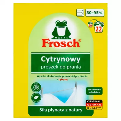 Frosch Cytrynowy proszek do prania tkanin biaych 1.5 kg
