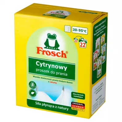 Frosch Cytrynowy proszek do prania tkanin biaych 1.5 kg