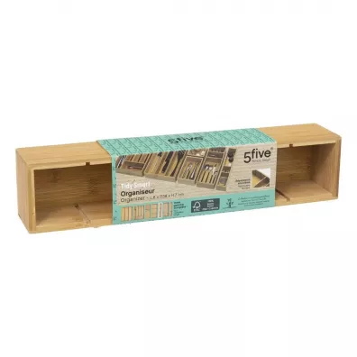 5five Simply Smart Bambusowy organizer do szuflady 38x8cm