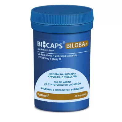 Formeds Bicaps Biloba + Suplement diety (01.06.2025) 60 kaps.