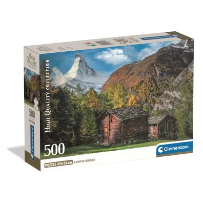 Puzzle 500 el. Charming Matterhorn Clementoni