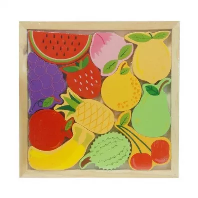 Puzzle drewniane 3D - owoce Swede