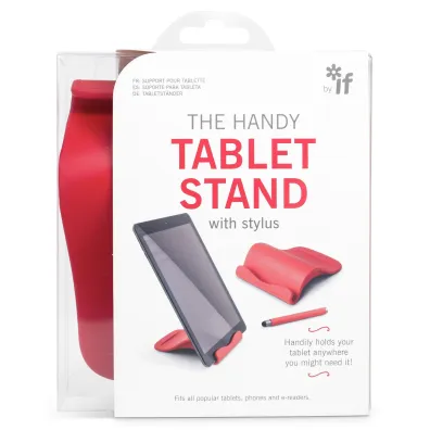 Handy Tablet Stand - podstawka pod tablet z rysikiem - czerwona