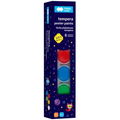 Farby plakatowe Pixi Planet 6 kolor�w Happy Color