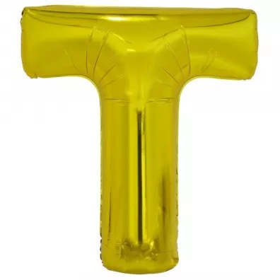 Amscan Balon foliowy litera T z�ota 74x86cm