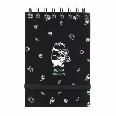 Ko�onotes A6 zamykany na gumk� Minionki kratka 96 kartek