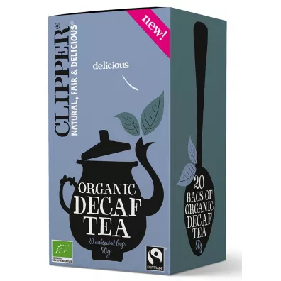 Clipper Herbata czarna bezkofeinowa fair trade 20 x 2,5 g Bio