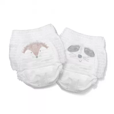 Kit and Kin Pieluchomajtki Nappy Pants 6 XL (12-17 kg), Hedgehog/Racoon 18 szt.