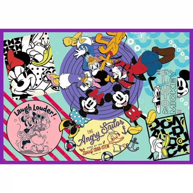 Puzzle 4x250 el. Seria przyg�d Myszki Miki Trefl