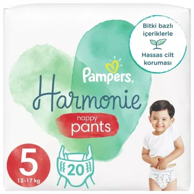 Pampers Harmonie Pieluchomajtki rozmiar 5 (12-17 kg) 20 szt.