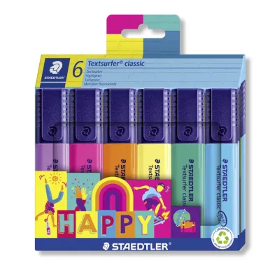 Staedtler Zakre�lacz Textsurfer Classic Happy, 6 kolor�w.