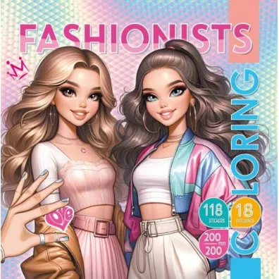 Kolorowanka z naklejkami 200x200 Modelki