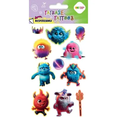 Tatua�e zmywalne Monsters HAPPY COLOR