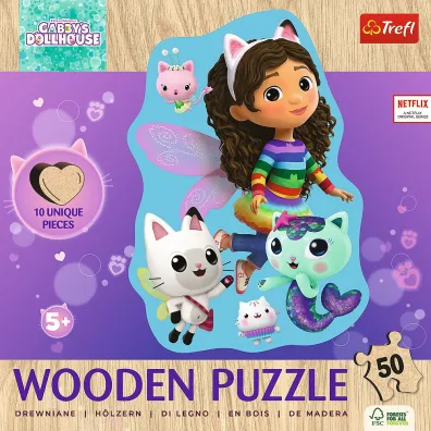 Puzzle konturowe 50 el. Weso�a Gabby Trefl