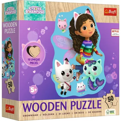 Puzzle konturowe 50 el. Weso�a Gabby Trefl