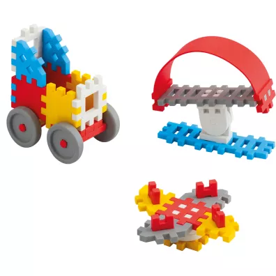 Mini Waffle Konstruktor Klocki konstrukcyjne Mini Waffle 35 element�w Konstruktor Ma�y niebieski MARIOINEX 902783