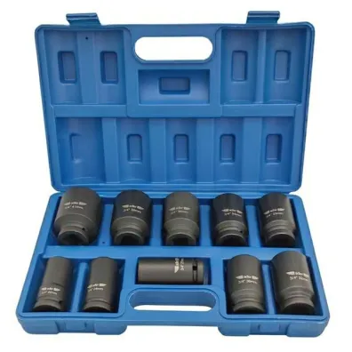 Adler Nasadki udarowe 3/4" 22,24,27,30,32,33,34,36,38,41 10 szt.